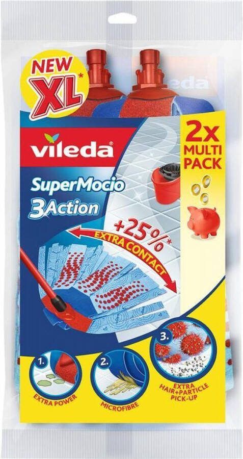 Vileda 2x Super Mocio 3-Action Navulling 2 stuks
