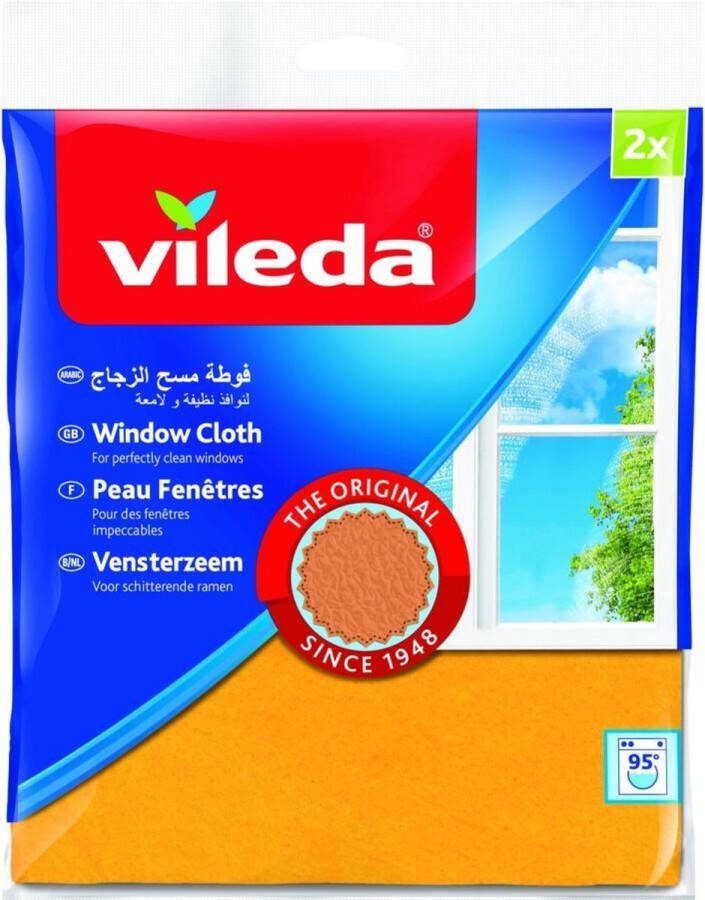 Vileda 3x Vensterzeem +30% Microfibre 2 Stuks