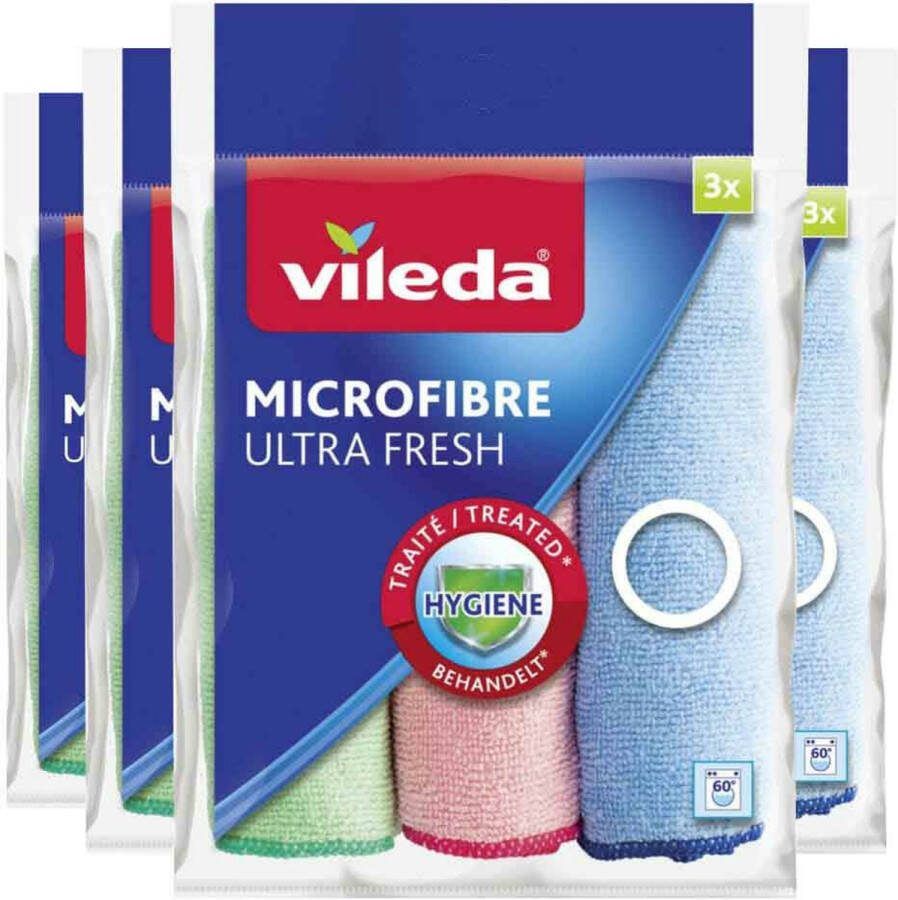 Vileda 4x Microvezeldoek Ultra Fresh 3 stuks