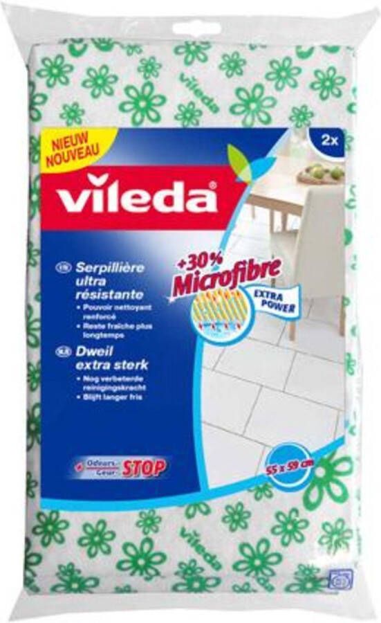 Vileda Doeken & Sponzen Original Groene Dweil 2Pk