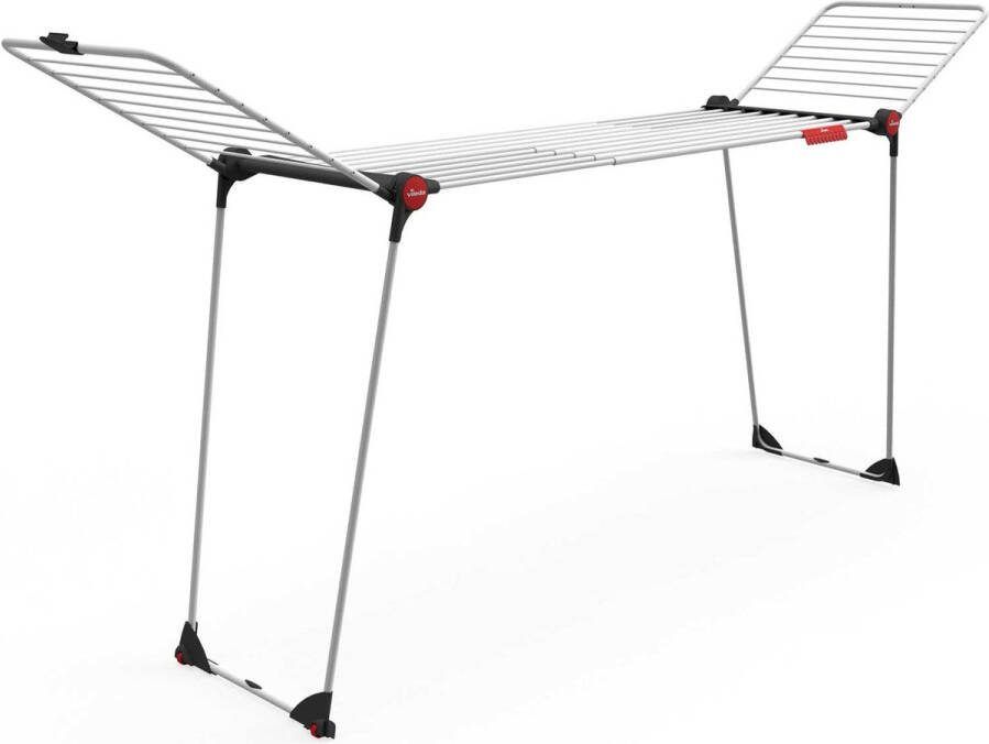 Vileda Infinity Flex Droogrek Tafel Droogrek 30 m drooglengte Telescopisch uittrekbaar centraal plateau Hoge vleugels