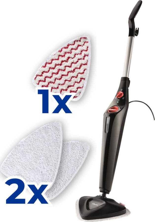 Vileda Stoomreiniger Steam Plus Power Pad Voor alle vloertypes