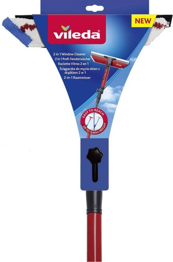Vileda Raamwissers Active 2-in-1 + Telescopische Steel