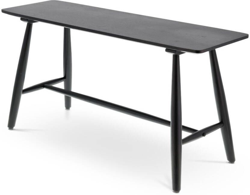 Villa Collection Bast houten bankje zwart 90 x 45 cm