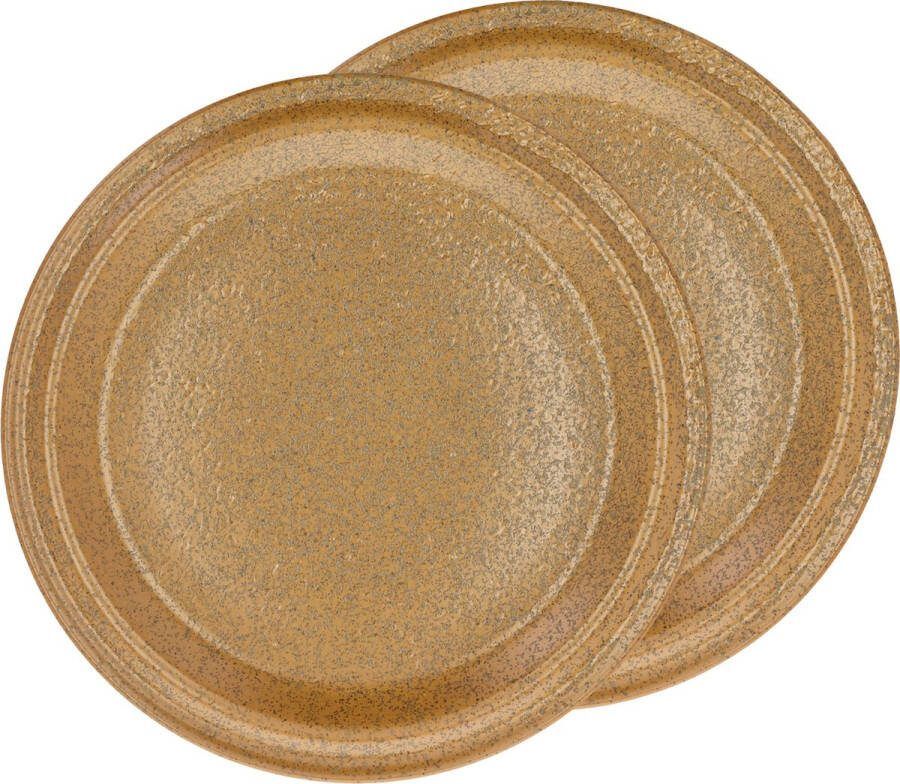 Villa Collection Evig Eetbord Dia 26 x 1 5 cm 2 st. Amber