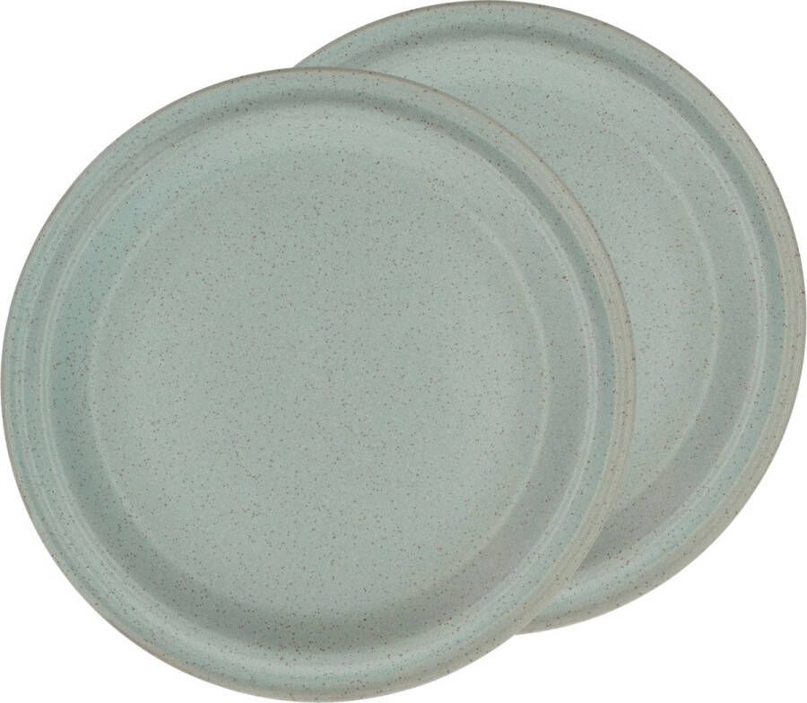 Villa Collection Evig Eetbord Dia 26 x 1 5 cm 2 st. Groen