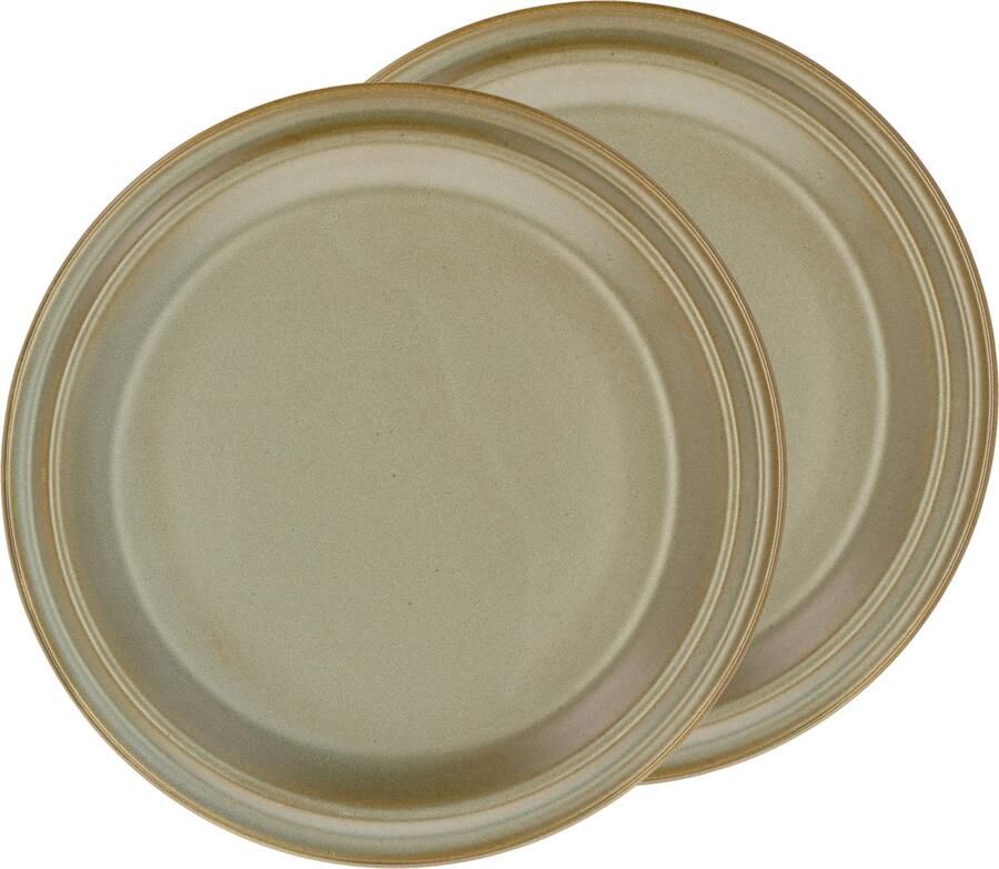 Villa Collection Evig Eetbord Dia 26 x 1 5 cm 2 st. Bruin