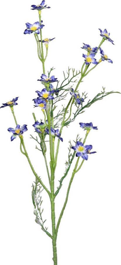 Villa Madelief Zijdebloem tak blauw Bloemen Synthetisch Plastic 73 1cm