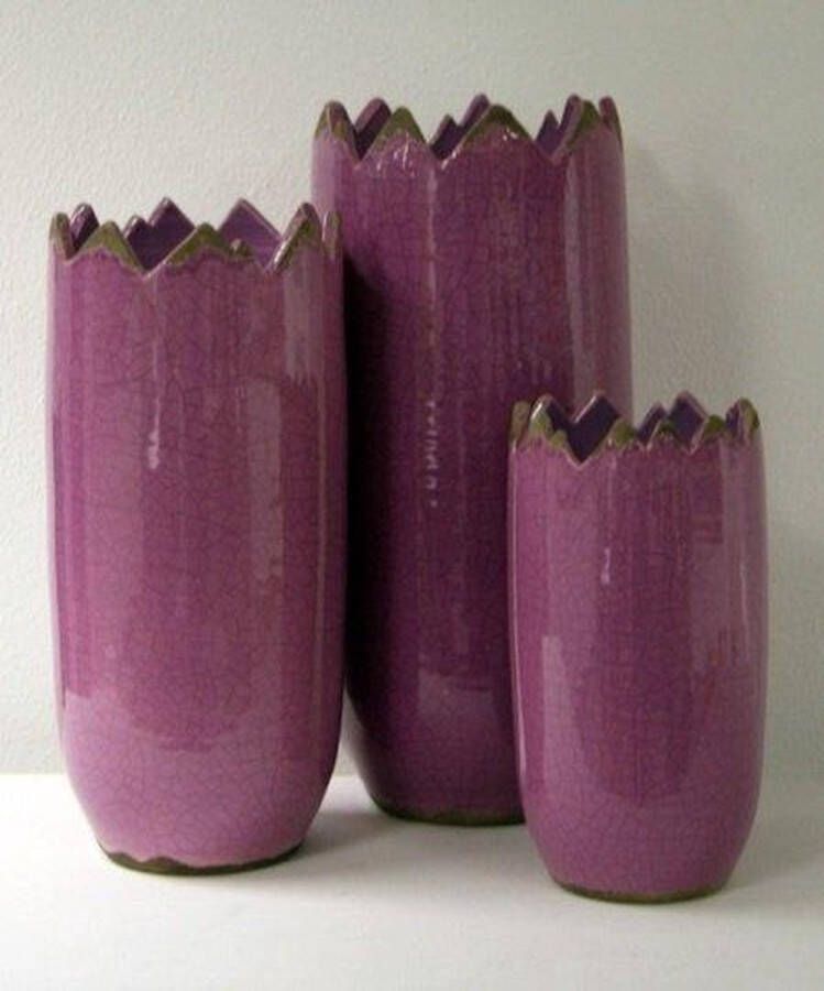 Villa Pottery Peak Collection Lilac Vaas