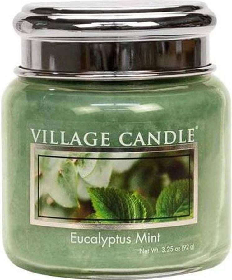 Village candle Geurkaars Eucalyptus Mint Ø6 x 7 cm Wax Groen