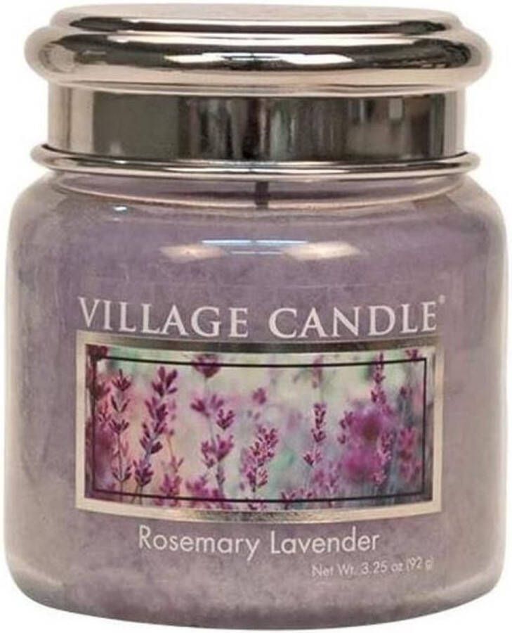 Village candle Geurkaars Rosemary Lavender Ø6 x 7 cm Wax Lila