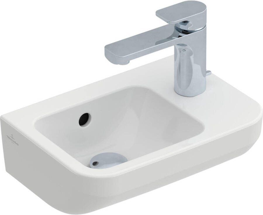 Villeroy & Boch Villeroy en Boch Architectura fontein met kraangat rechts met overloop 36x26cm wit