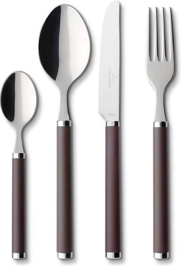 Villeroy & Boch Bestekset Play! Chocolate Brown 24-Delig