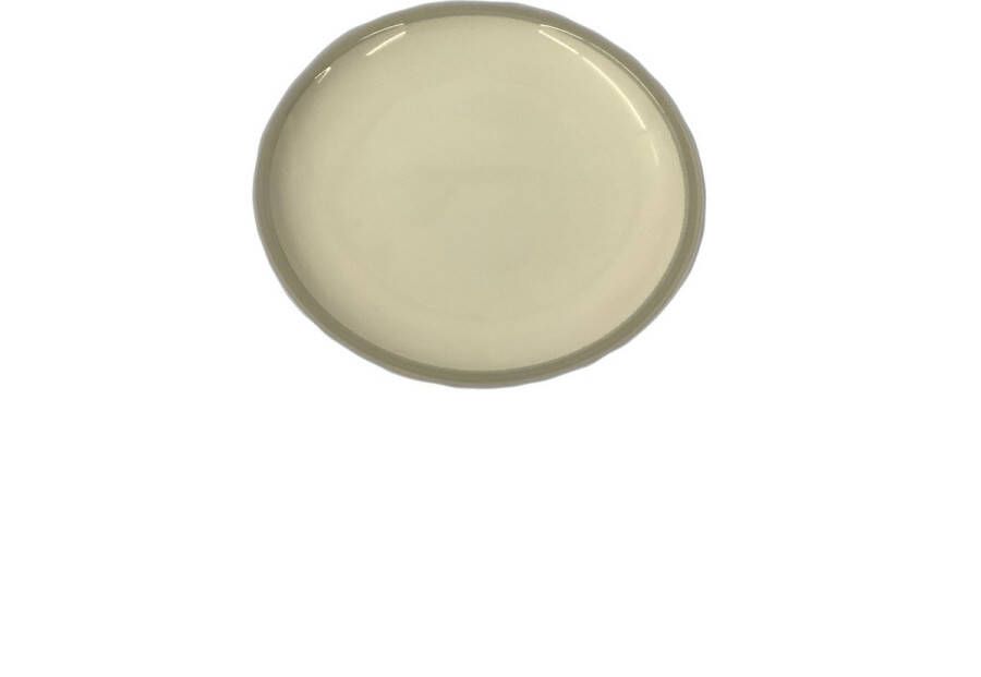 Villeroy & Boch bord plat 16 cm rond wit & licht grijs