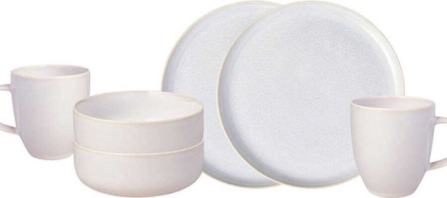 Villeroy & Boch Crafted Cotton Ontbijtset 6 delig 2 pers