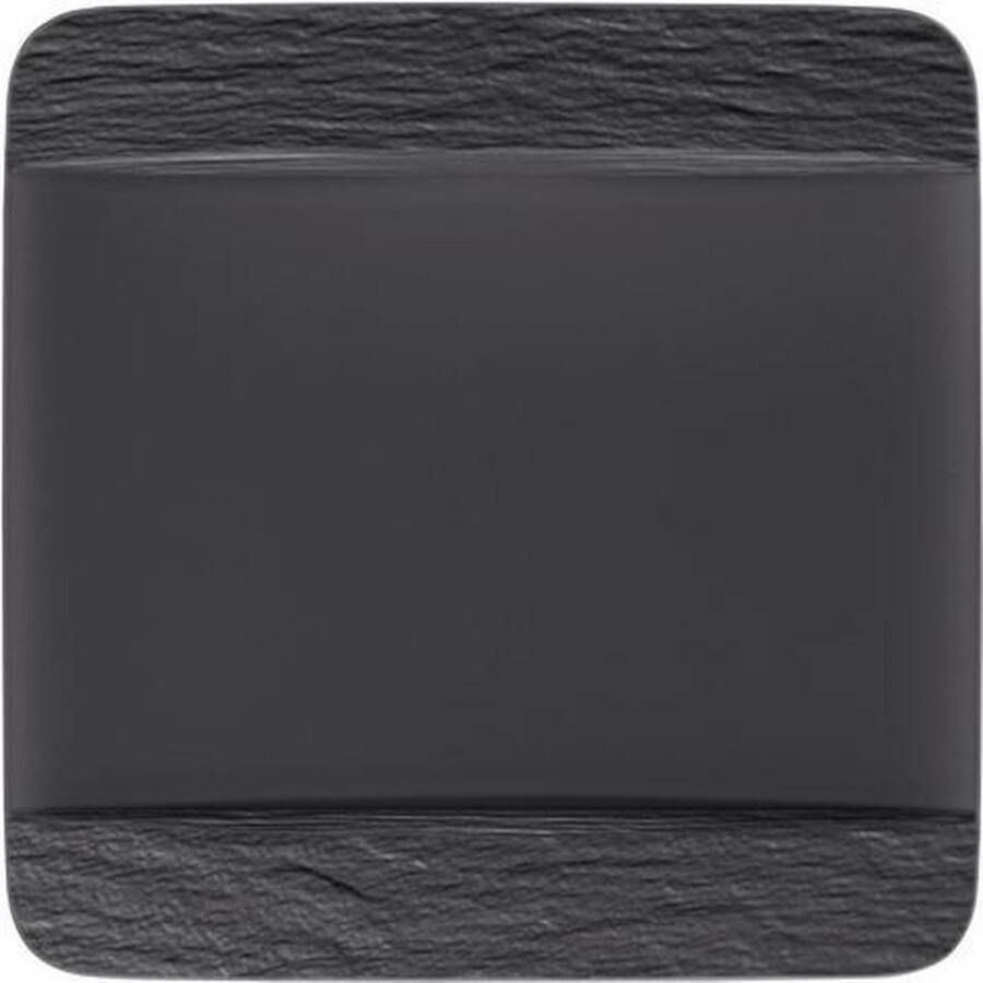 Villeroy Boch Villeroy & Boch Dinerbord Manufacture Rock Zwart 28 x 28 cm