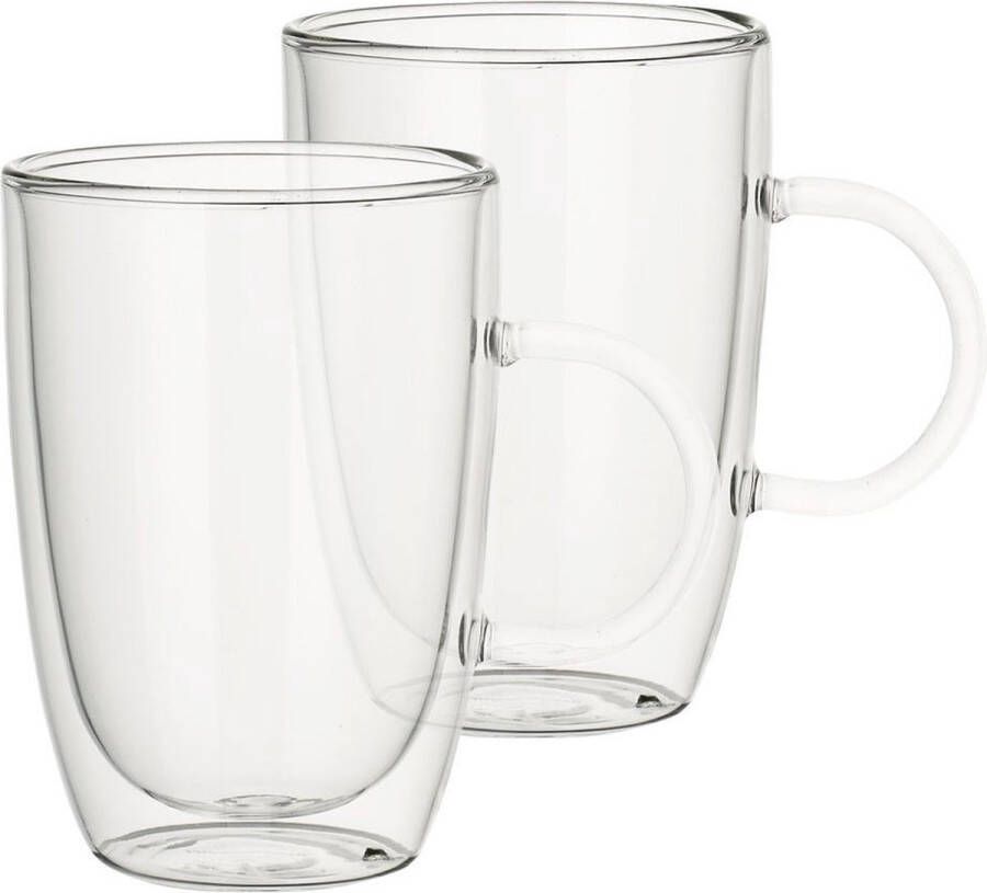 Villeroy & Boch Dubbelwandige Glazen Artesano Hot & Cold Beverages 390 ml 2 stuks met oor