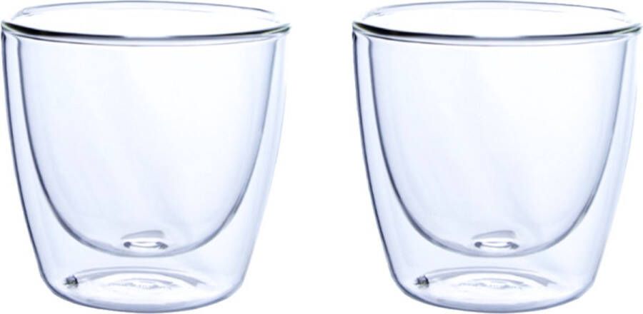 Villeroy & Boch Dubbelwandige glazen voor warme en koude dranken 80 ml Set van 2 glazen