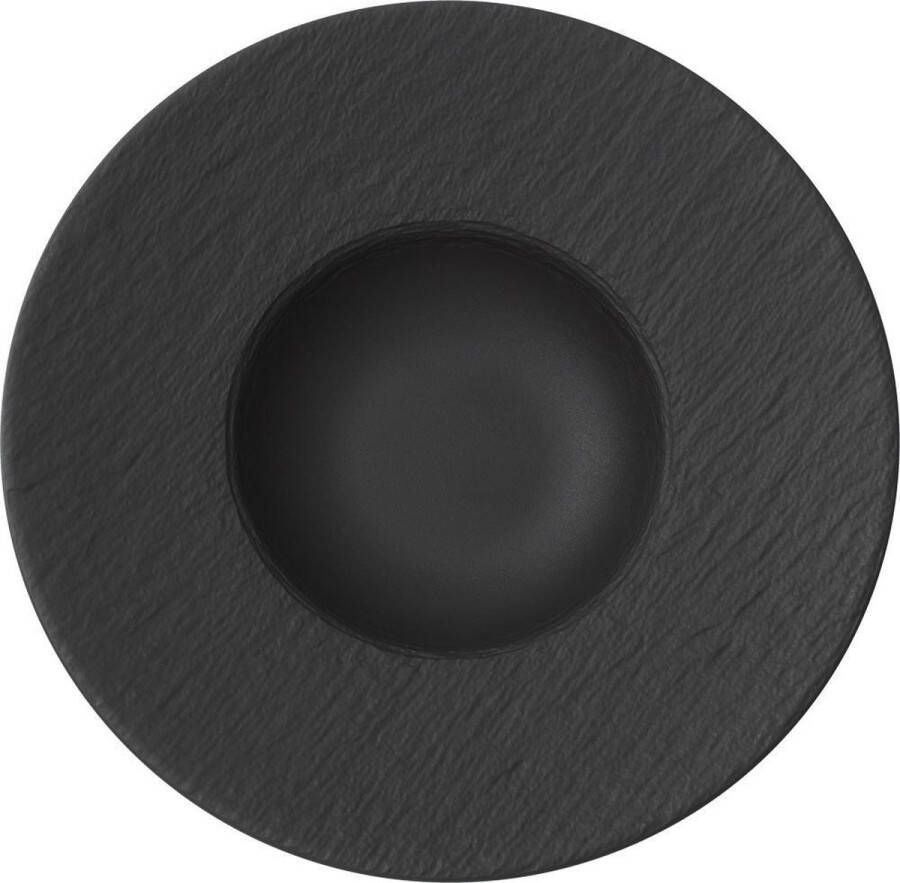 Villeroy & Boch Diep Bord Pastabord Manufacture Rock Zwart ø 28 cm