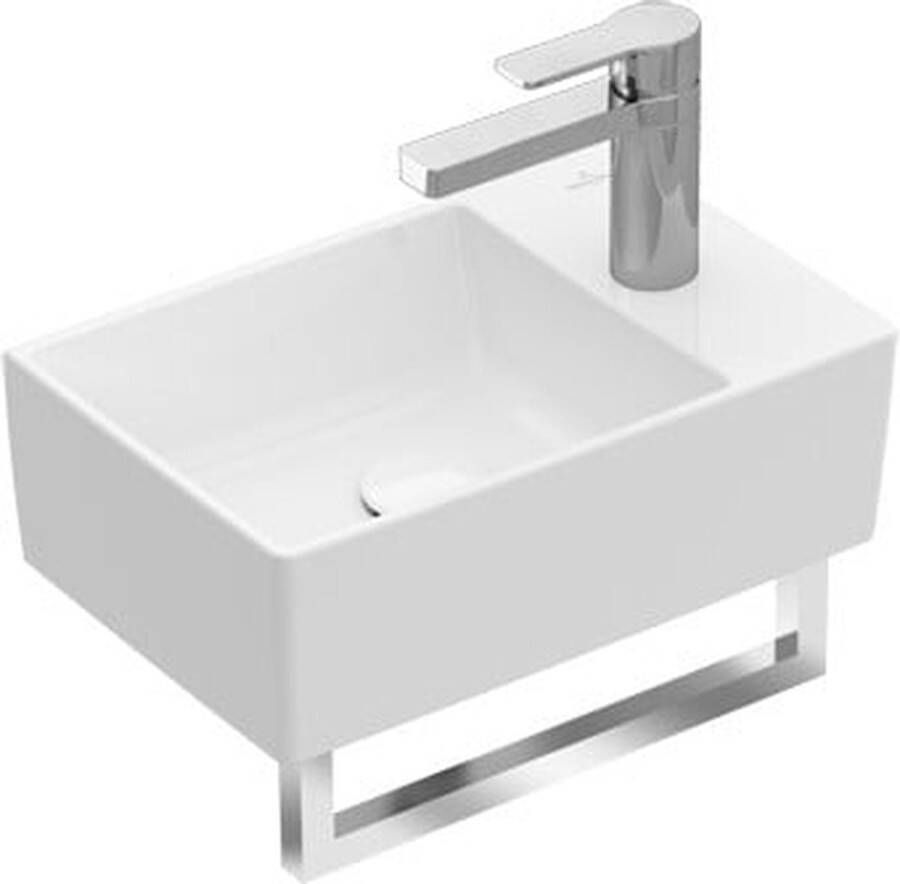 Villeroy & Boch Memento 2.0 fontein met kraangat rechts zonder overloop CeramicPlus 11 1 x 40 x 26 cm grafiet