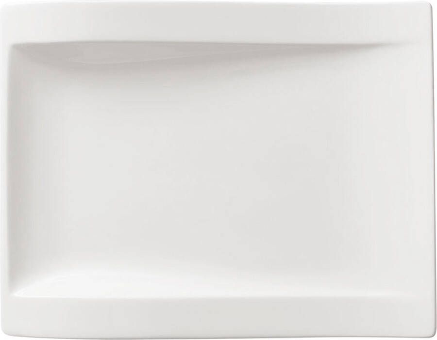 Villeroy & Boch NewWave Ontbijtbord 26 x 20 cm Wit