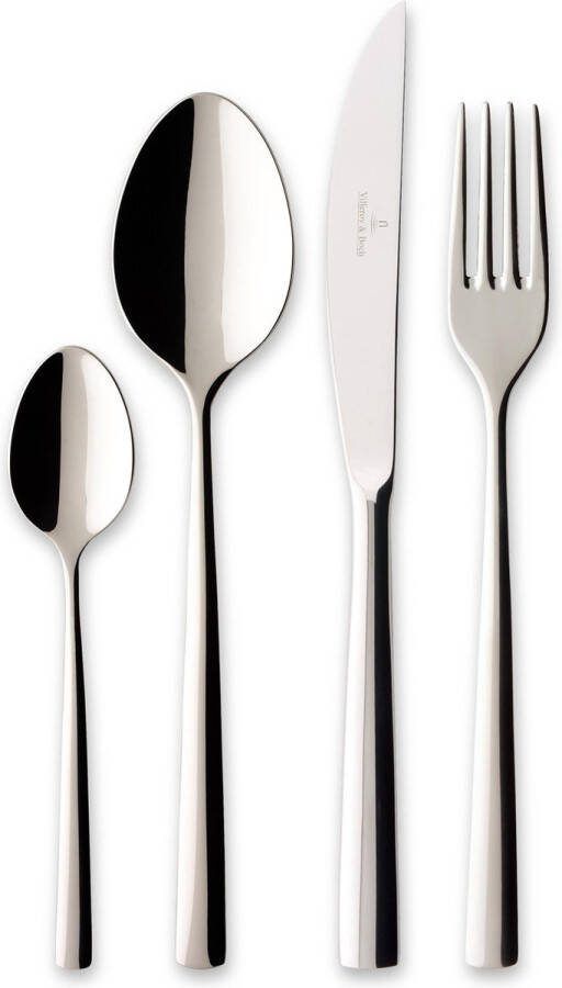 Villeroy & Boch Bestekset Piemont 18 10 RVS 16-delig 4 personen