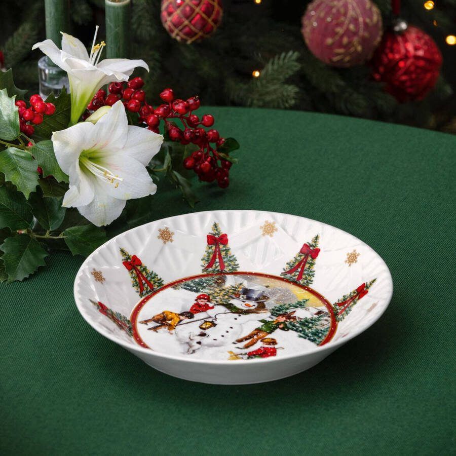 Villeroy & Boch Toy's Fantasy schaal groot sneeuwman 24 cm