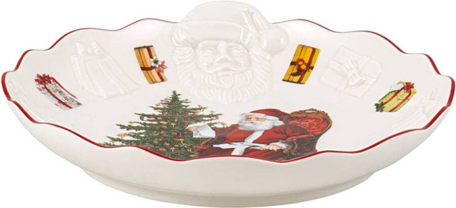 Villeroy & Boch Toy's Fantasy Schaal relief kerstman 24 5 cm