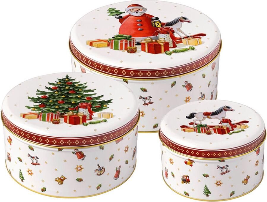 Villeroy & Boch Winter Collage Accessoires koekjesdoos 3 delig