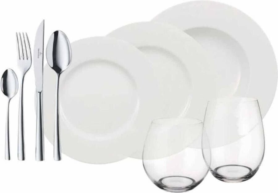 Villeroy & Boch Wonderful World White 4 Friends Serviesset 36-delig