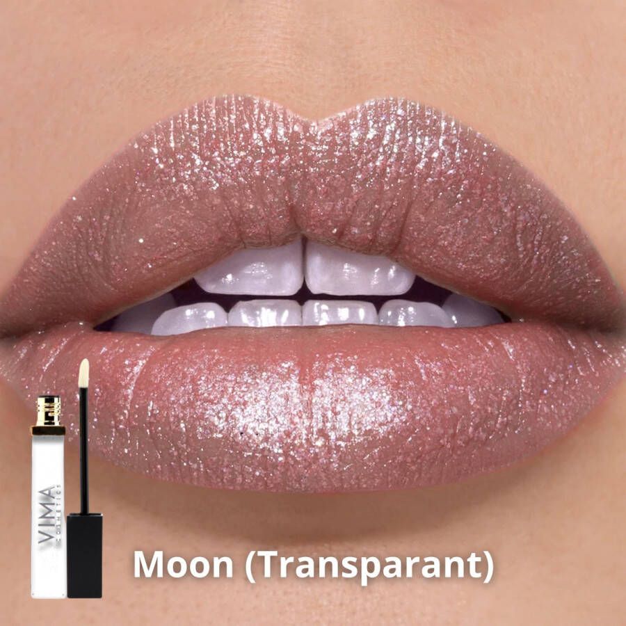 Vimacosmetics VIMA Lipgloss Transparant (Moon) Hydraterend Creamy Volumegevende Lipgloss