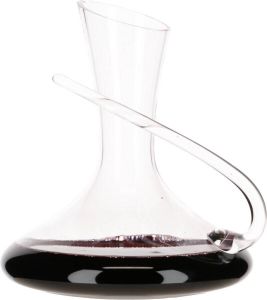 Vinata Decanter Valle D&apos;aosta 1.35 Liter Karaf Kristal Wijn Decanteerder Handgemaakte Wijn Beluchter