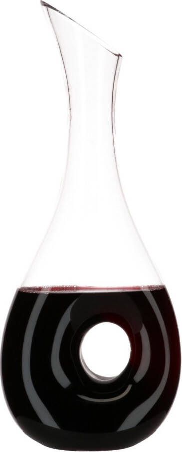 Vinata Decanter Liguria 1.2 Liter Karaf kristal Wijn decanteerder Handgemaakte wijn beluchter Moederdag Cadeau Kado voor Moeder Geschenk Mama