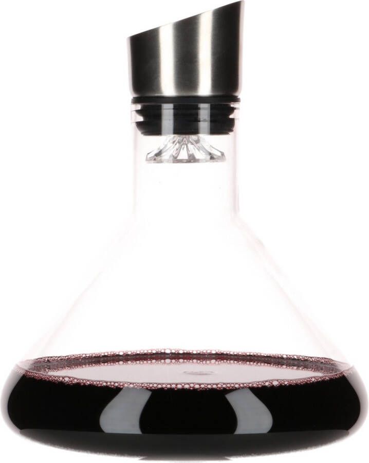 Vinata Decanter Sicilia 1.5 Liter Karaf kristal Wijn decanteerder Handgemaakte wijn beluchter Moederdag Cadeau Kado voor Moeder Geschenk Mama