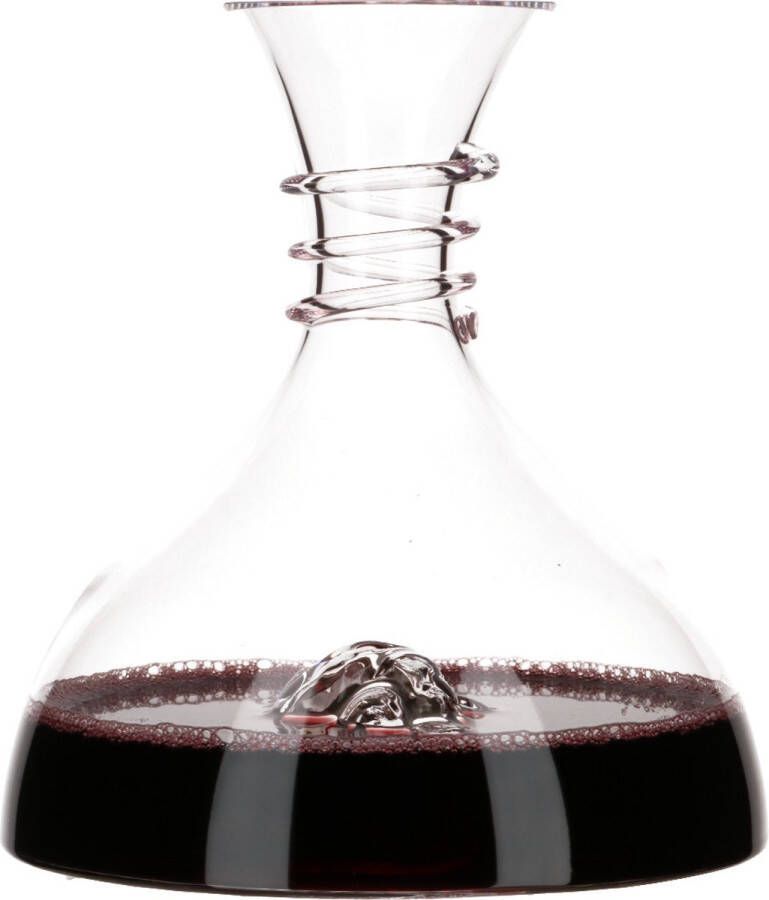 Vinata Decanter Toscana 1.8 Liter Karaf kristal Wijn decanteerder Handgemaakte wijn beluchter Moederdag Cadeau Kado voor Moeder Geschenk Mama