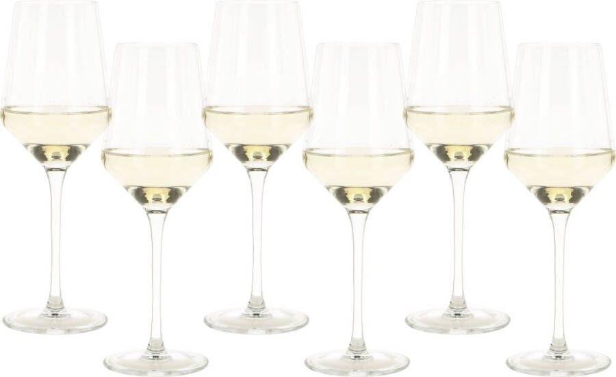 Vinata Wijnglazen Set 31 cl 6 stuks Wijnglazen Wijnglas kristal Moederdag Cadeau Kado voor Moeder Geschenk Mama