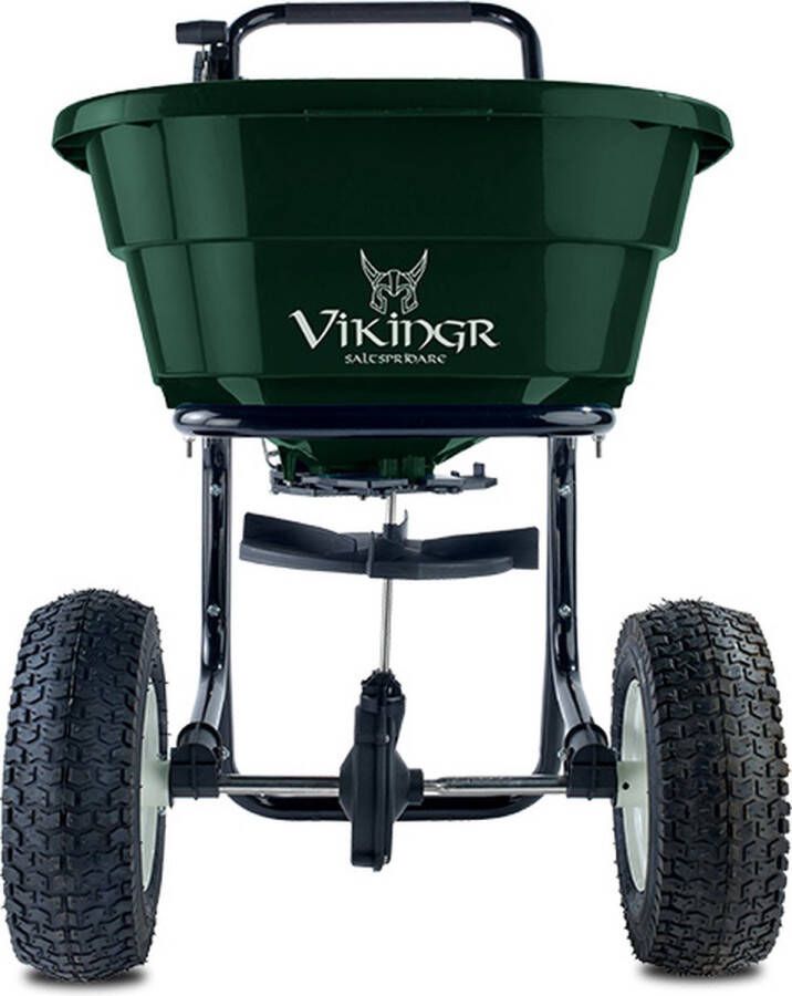 Vinkingr Strooiwagen voor zout 40 liter Voor strooizout Kunstmest Zaad 15 kg PVC zoutbak