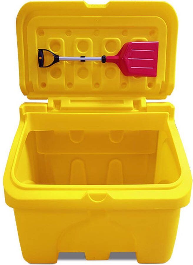 Vinkingr Zoutkist 400 liter inclusief Zoutschep Container voor winterberegening voor zout en zand Strooizout – Zand – Zandbak Zandcontainer Verkeer Veiligheid De Veiligheids-winkel