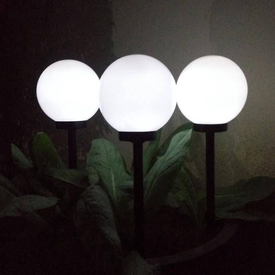 Vintag LED Set van 6 Solar Tuinfakkels op Zonne-Energie Padverlichting Tuinverlichting 35 cm Dag en Nacht Sensor