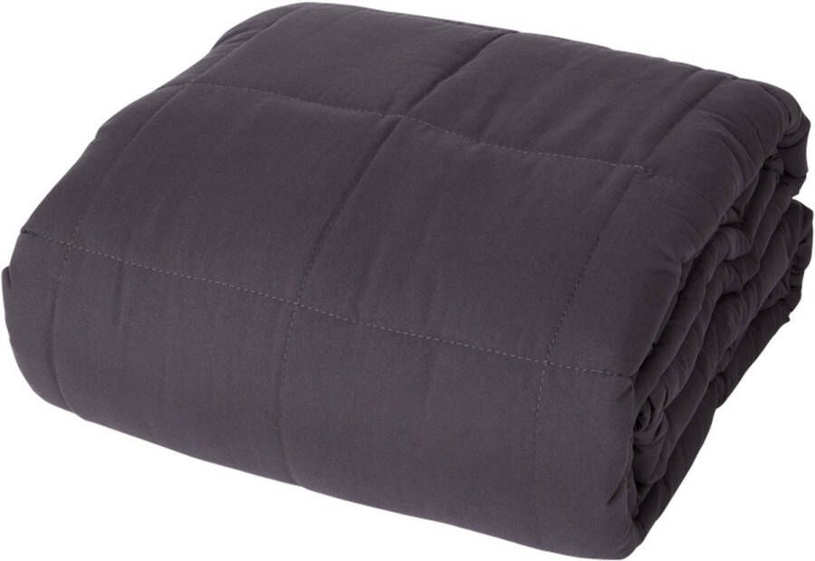 Vintag Verzwaringsdeken 7KG Grijze Polyester 140 cm x 200 cm Stress verlagend Ultiem Comfort Weighted Blanket voor Diepe Ontspanning