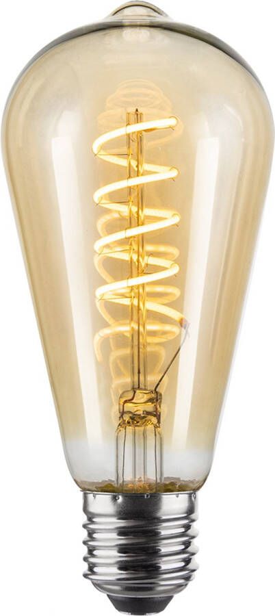 Vintlux E27 dimbare LED filamentlamp 4W ST64 265lm 2200K Karu Edison Gold