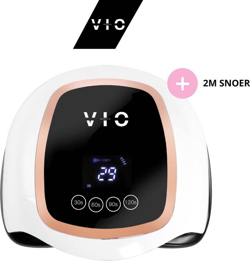 Vio Products VIO V1 Nageldroger voor gellak met 2M lang snoer Manicure en Pedicure Krachtige 168 Watt UV LED lampen nagelstudio