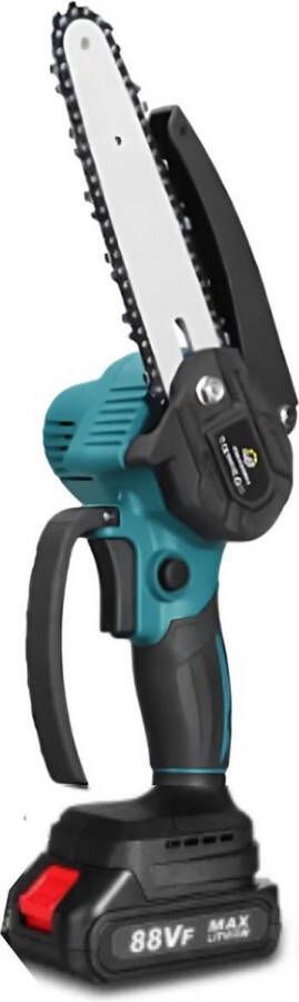 Violeworks Accu Kettingzaag Snoeizaag Met Accu Mini Kettingzaag Handkettingzaag Ook voor Makita Elektrische Kettingzaag Elektrische Snoeischaar Op Batterij 6500mAh 1500W 88V