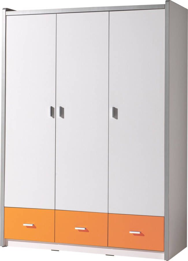 Vipack Kledingkast BONNY Ruime kledingkast met 3 draaideuren 3 kleine laden