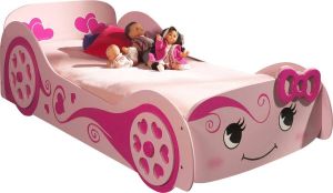 Vipack autobed Love roze 68 3x101 4x213 cm Leen Bakker