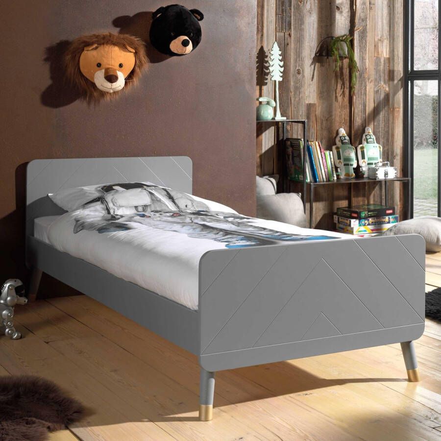 Vipack Kinderbed Billy eenpersoonsbed 90 200 incl. lattenbodem modern design
