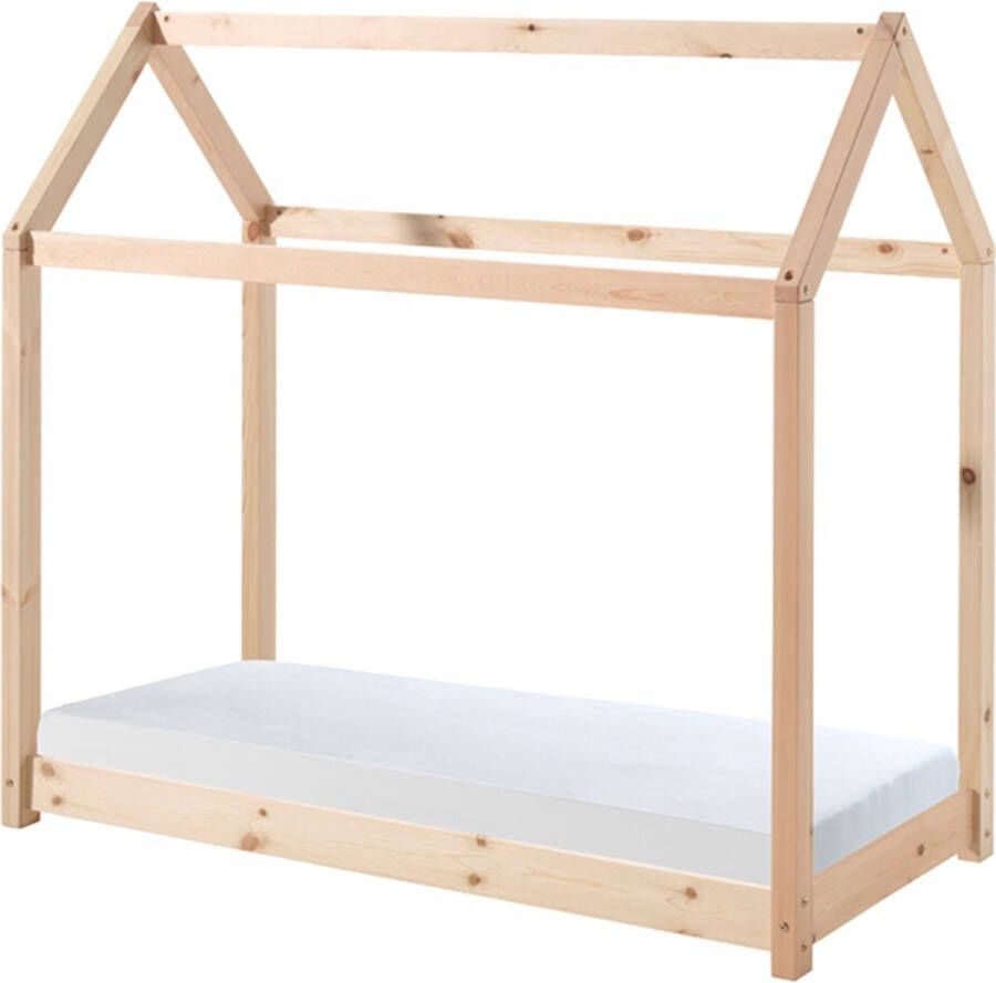 Vipack Kinderledikant Cabane massief dennenhout gemaakt in Europa inclusief lattenbodem - Foto 2