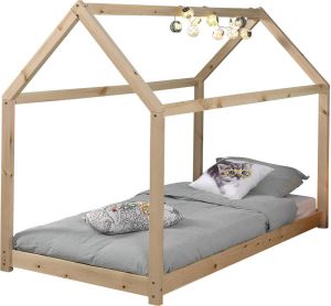 Vipack bed Cabane naturel 90x200 cm Leen Bakker
