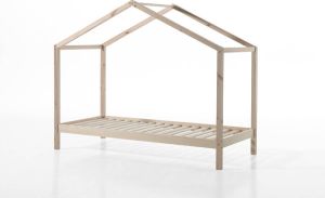 Vipack Bed Dallas als huis Kinderbed 90 x 200 cm Naturel