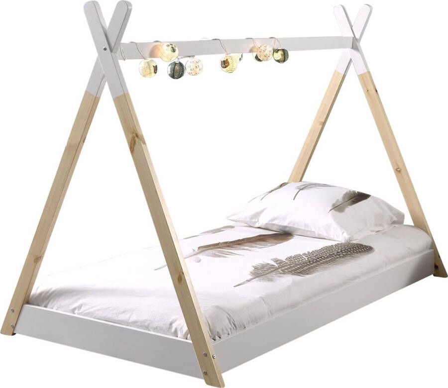 Vipack Bed Tipi 90 x 200 cm wit